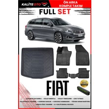 Ko Kaliteoto Fiat Egea Station Vagon 2016 Model Alt 3D Bagaj Havuzu ve Paspas Seti+Numaratör Hediyeli