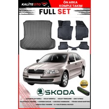 Ko Kaliteoto Skoda Octavia 2007 Model 3D Bagaj Havuzu ve Paspas Seti+Numaratör Hediyeli