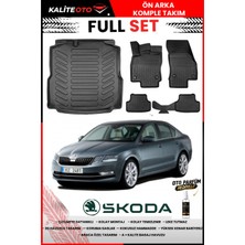 Ko Kaliteoto Skoda Octavia 2017 Model 3D Bagaj Havuzu ve Paspas Seti+Oto Parfümlü
