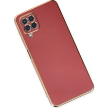 Bezos Galaxy A22 Kılıf Volet Silikon - Kırmızı