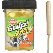 Berkley Gulp Alive Baby Sardine 4cm Lrf Silikonu Renk: Glow