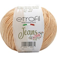 Etrofil Jeans Örgü İpi Portakal Çiçeği %55 Pamuk %45 Akrilik 50g 160m (005)