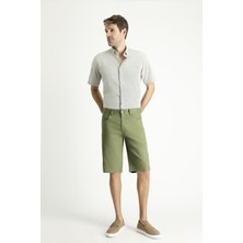 Kiğılı Regular Fit Standart Kesim Pamuklu Bermuda Şort