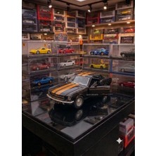 Oyuncak Sahili Ford Mustang Best Klasik Model Metal Araba Kapıları Açılır 12.5 cm Çekbırak Koleksiyon Model Black Logosuz Model