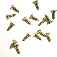 Klips, Menteşe, Ayak, Ağaç, Sunta Vidası 2,2x7,5mm - Sarı 100 Adet