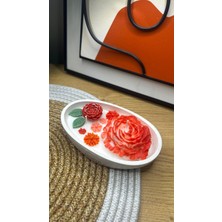 Edoshi Concept Dekoratif Şakayık Mum, Taş Tabanlı Soya Mum