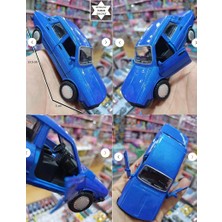 Oyuncak Sahili Renault Toros Klasik Nostalji Model Metal Araba Kapıları Işık Ses Koleksiyon Model Mavi