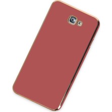 Bezos Galaxy J7 Prime Kılıf Volet Silikon - Kırmızı