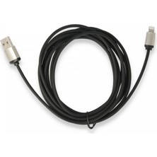 Bezos USB To Lightning 3m Kablo - Siyah