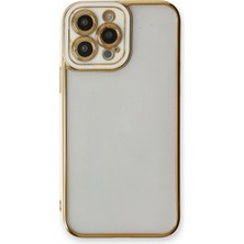 Bezos iPhone 13 Pro Kılıf Liva Lens Silikon - Beyaz