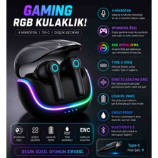 Upeka Premium Rgb 4 Mikrofonlu Profesyonel Gaming Oyuncu Bluetooth V5.3 Kulaklık