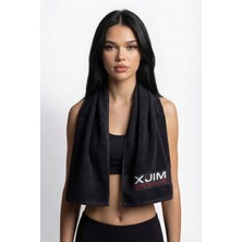 Xjim %100 Pamuk Spor Sporcu Havlusu Fitness Antrenman Gym Boks Için Ter Emici Havlu Yumuşak 30X100