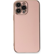 Bezos iPhone 13 Pro Max Kılıf Volet Silikon - Pembe