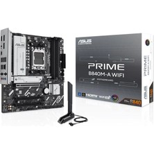 Asus Prıme B840M-A Wıfı Ddr5 7600MT/S 1xhdmı 2xdp 3xm.2 Matx Am5 (Amd Am5 9000/8000/7000 Serileri Ile Uyumlu)