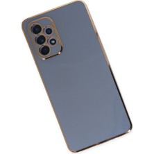 Bezos Galaxy A52 Kılıf Volet Silikon - Mavi