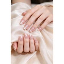 Easy Beauty Small Beden Kedi Gözü Kısatırnak 10 Adet Takma Tırnak Seti T227