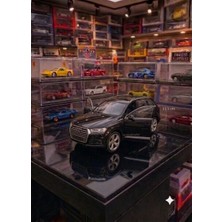 Oyuncak Sahili Audi Q7 Jip Diecast Metal Araba Kapıları Açılır Koleksiyon Model Çekbırak Q7 Audı Siyah