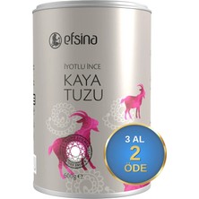 Efsina 600 Gr İyotlu İnce Kaya Tuzu Ülkemizin Doğal Kaynaklarından Üretilmiştir