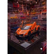 Oyuncak Sahili Lamborghini Veneno Diecast Metal 12.7X5CM Araba Koleksiyon Model Kapılar Açılır