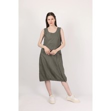 Des Concept Kadın Cepli Midi Elbise