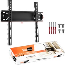 Poke 55'' 65'' 75'' 140-165-190CM LCD Askı Aparatı Sabit Siyah PK-7011S