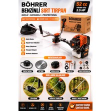 Böhrer BA011354 Yeni Nesil Marşlı Benzinli Tırpan - Çim Biçme Makinesi