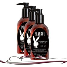 Playboy Natural Aromaterapi Massage Oil Kokusuz Vücut Masaj Yağı 3 Adet 120 ml