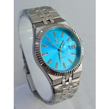 Chaxigo Çelik Kordonlu, Takvimli, Rolex Modeli, 3 Atm Su Geçirmez, 2 Yıl Garantili Erkek Kol Saati