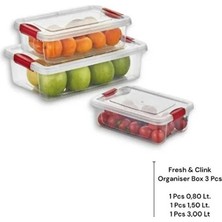 Lonca Home Loncahome Fresh&clınk Saklama Kabı Seti (0,80LT-1,5LT-3LT)