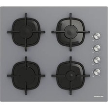 Silverline CS5335S02 Ankastre Cam Ocak, Gri Renk, 60 cm
