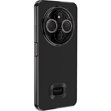 Case 4u Xiaomi Redmi 14C 4g Kılıf Kamera Korumalı Logo Gösteren  Omega Kapak Black
