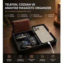 Memania Co Telefon, Cüzdan ve Anahtar Masaüstü Organizer – Şık ve Pratik Düzenleyici Tepsi