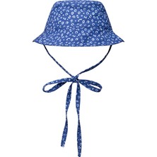 Swim Essentials Leopard Blue Uv Korumalı Bağcıklı Bebek Şapkası