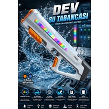 Brother Toys Dev Boy Otomatik Atış Yapan Işıklı Elektrikli 10 Metre Menzil 600 ml Depo Su Tabancası 62 Cm.