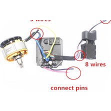 Emay Center Dayi 2106, 161 ve 169 Uyumlu Fırçasız Motor ve Kontrol Kartı Seti ve Tetik Seti.