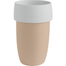 Oioi Akıtmaz Alıştırma Bardağı Leak Lock +6 Ay - Bubble Beige / Powder Grey