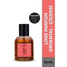Ashley Joy Love Kadın Parfüm EDP  50 ML | Oryantal & Çiçeksi  | Zencefil, Kan Portakalı, Sandal Ağacı, Paçuli | Amber Renkli Cam Şişe