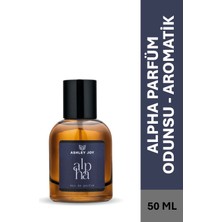 Ashley Joy Alpha Erkek Parfüm EDP 50 ML | Odunsu & Aromatik | Alabrian Bergamot, Elemi, Sedir, Biber | Amber Renkli Cam Şişe