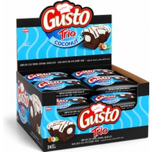 Cici Gusto Trio Hindistan Cevizli Aromalı ve Kakaolu 40GR.24 Adet (1 Kutu)