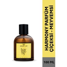 Ashley Joy Harmony Kadın Parfüm EDP 100 ML   | Çiçeksi & Meyvemsi |  Çilek, Yasemin, Amber, Şakayık |Amber Renkli Cam Şişe