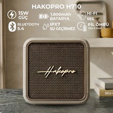 Hakopro 15W 1800 Mah Gri Mini Bluetooth Hoparlör Ipx7 H710GR