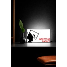 Gişe Arts Masa Lambası -  Inspector Gadget (Müfettiş Gadget) Adaptörlü Dekoratif & Hediyelik Lamba