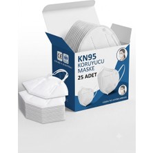 Asm Ffp2 N95 Ce ve Iso Belgeli Yüksek Koruyucu Maske 25 Li Kutu