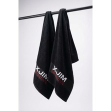 Xjim 2'li %100 Pamuk Spor Sporcu Havlusu Fitness Antrenman Gym Golf Boks Havlusu Ter Emici 30X100