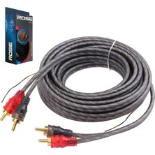 Rose Oto Anfi Kablo 2rca 2rca Anfi Tetikli 5mt Rc-44-5