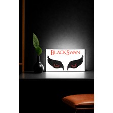 Gişe Arts Masa Lambası -  Black Swan (Siyah Kuğu) Adaptörlü Dekoratif & Hediyelik Lamba