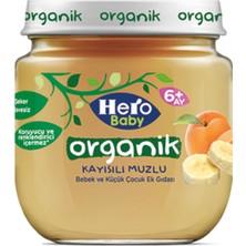 Montreal Hero Baby Organik Kayısı Muz Püreli  Kavanoz Mama 120 G ( 1 Adet )