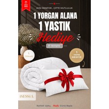 Isessia Riva Tek Kişilik Yorgan | 1 Yorgan + 1 Yastık Hediyeli | Ultra Yumuşak 4 Mevsim Konforlu Uyku Seti