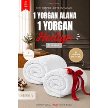 Isessia Riva Tek Kişilik Yorgan | 1 Yorgan + 1 Yorgan Hediyeli | Ultra Yumuşak 4 Mevsim Konforlu Uyku Seti