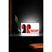 Gişe Arts Masa Lambası -  Face/off (Yüz/yüze) Adaptörlü Dekoratif & Hediyelik Lamba